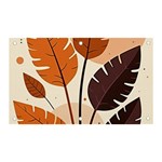 Leaves Boho Monster Nature Banner and Sign 5  x 3 