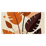 Leaves Boho Monster Nature Banner and Sign 6  x 3 