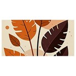 Leaves Boho Monster Nature Banner and Sign 8  x 4 