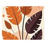 Leaves Boho Monster Nature Premium Plush Fleece Blanket (Large)