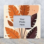 Leaves Boho Monster Nature White Wall Photo Frame 5  x 7 