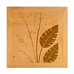 Leaves Boho Monster Nature Wood Photo Frame Cube