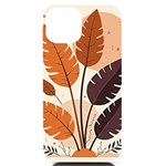 Leaves Boho Monster Nature iPhone 14 Black UV Print PC Hardshell Case