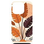 Leaves Boho Monster Nature iPhone 14 Pro Black UV Print PC Hardshell Case