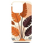 Leaves Boho Monster Nature iPhone 14 Pro Max Black UV Print PC Hardshell Case