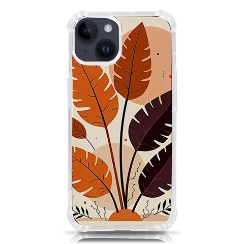 Leaves Boho Monster Nature iPhone 14 TPU UV Print Case from ArtsNow.com Front