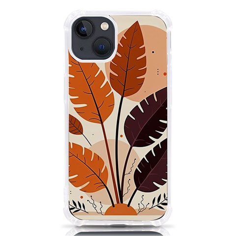 Leaves Boho Monster Nature iPhone 13 TPU UV Print Case from ArtsNow.com Front