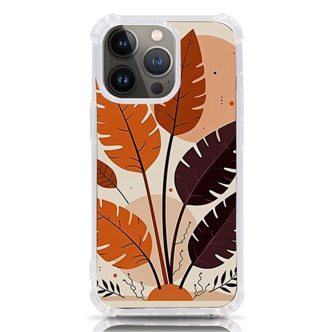 Leaves Boho Monster Nature iPhone 13 Pro TPU UV Print Case from ArtsNow.com Front