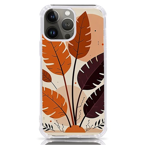 Leaves Boho Monster Nature iPhone 13 Pro Max TPU UV Print Case from ArtsNow.com Front