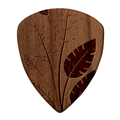 Leaves Boho Monster Nature Square Wood Guitar Pick Holder Case And Picks Set from ArtsNow.com Pick