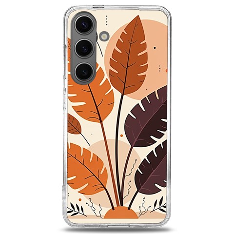 Leaves Boho Monster Nature Samsung Galaxy S24 6.2 Inch TPU UV Case from ArtsNow.com Front