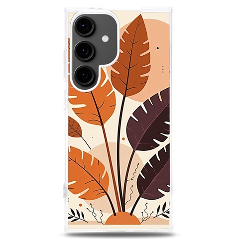 Leaves Boho Monster Nature Samsung Galaxy S24 Plus 6.7 Inch TPU UV Case from ArtsNow.com Front