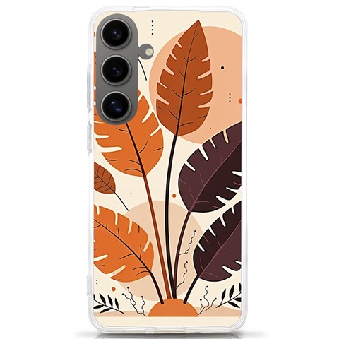 Leaves Boho Monster Nature Samsung Galaxy S24 Ultra 6.9 Inch TPU UV Case from ArtsNow.com Front