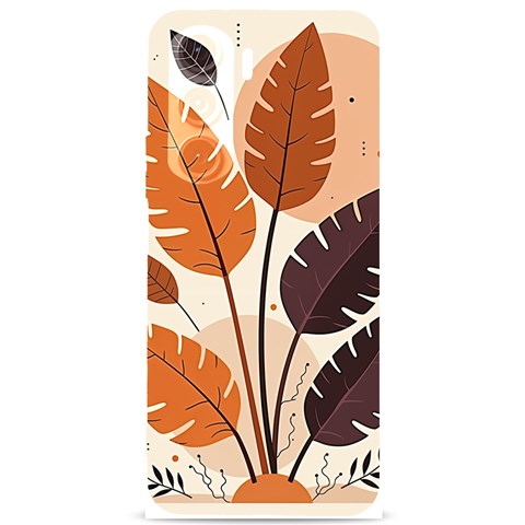 Leaves Boho Monster Nature Samsung Galaxy S24 Plus 6.7 Inch Black TPU UV Case from ArtsNow.com Front