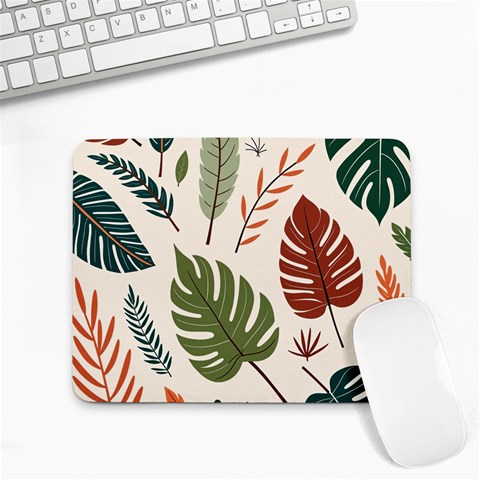 Leaves Autumn Small Mousepad from ArtsNow.com Front