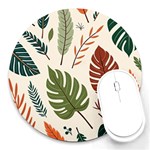 Leaves Autumn Round Mousepad