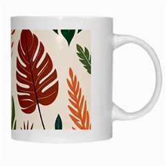 Leaves Autumn White Mug from ArtsNow.com Right