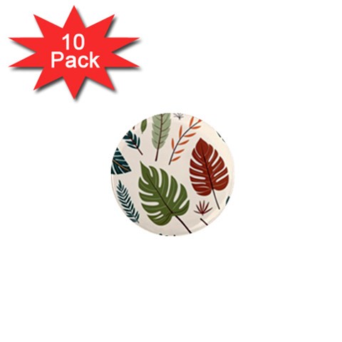 Leaves Autumn 1  Mini Magnet (10 pack)  from ArtsNow.com Front