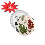 Leaves Autumn 1.75  Buttons (10 pack)