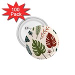 Leaves Autumn 1.75  Buttons (100 pack) 