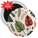 Leaves Autumn 3  Magnets (10 pack) 