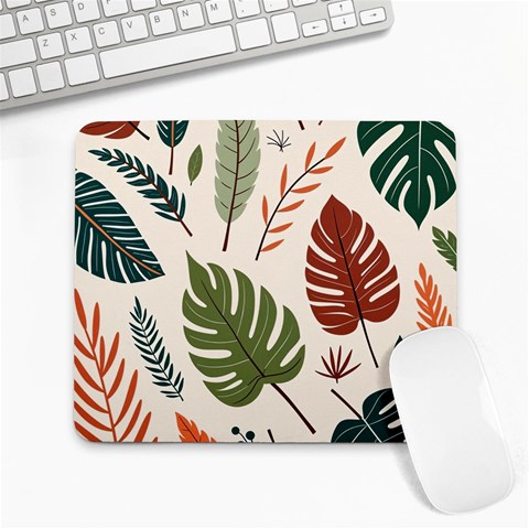 Leaves Autumn Large Mousepad from ArtsNow.com Front