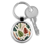 Leaves Autumn Key Chain (Round)