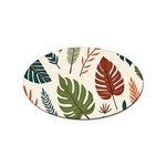 Leaves Autumn Sticker (Oval)