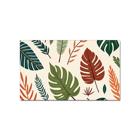 Leaves Autumn Sticker (Rectangular) from ArtsNow.com Front