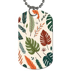 Leaves Autumn Dog Tag (Two Sides) from ArtsNow.com Front