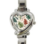 Leaves Autumn Heart Italian Charm Watch