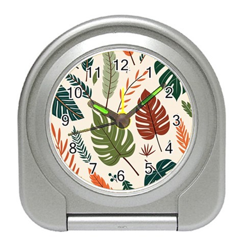 Leaves Autumn Travel Alarm Clock from ArtsNow.com Front