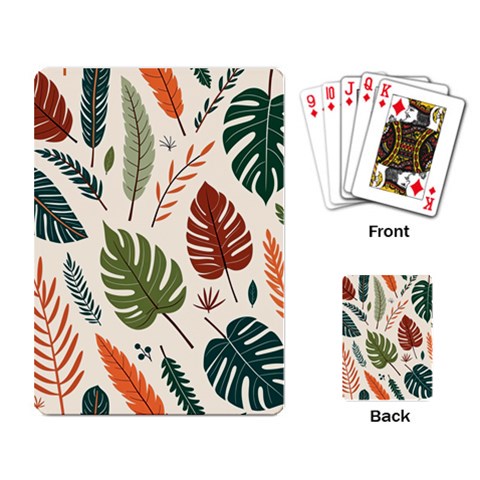 Leaves Autumn Playing Cards Single Design (Rectangle) from ArtsNow.com Back