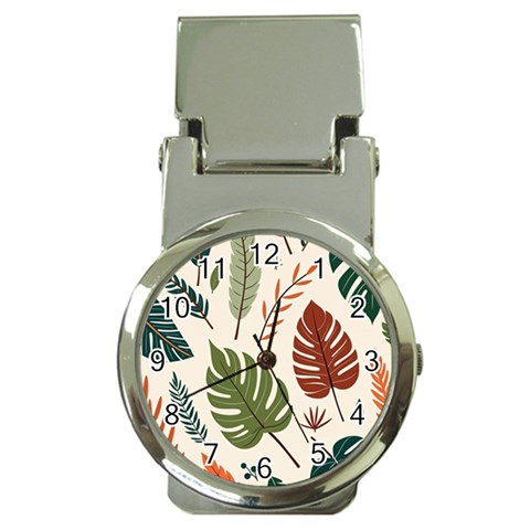 Leaves Autumn Money Clip Watches from ArtsNow.com Front