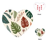 Leaves Autumn Playing Cards Single Design (Heart)