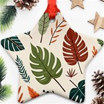 Leaves Autumn Star Ornament (Two Sides)