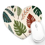 Leaves Autumn Heart Mousepad