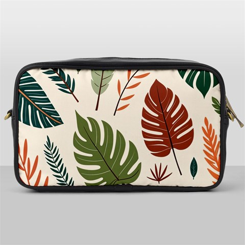 Leaves Autumn Toiletries Bag (One Side) from ArtsNow.com Front