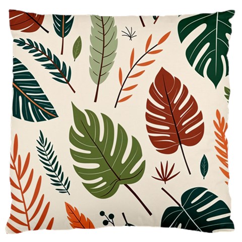 Leaves Autumn Large Cushion Case (One Side) from ArtsNow.com Front