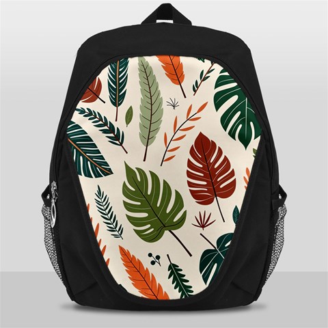 Leaves Autumn Backpack Bag from ArtsNow.com Front