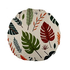 Leaves Autumn Standard 15  Premium Round Cushions from ArtsNow.com Back