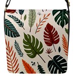 Leaves Autumn Flap Closure Messenger Bag (S)