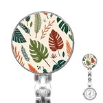 Leaves Autumn Stainless Steel Nurses Watch