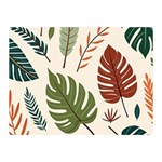 Leaves Autumn Two Sides Premium Plush Fleece Blanket (Mini)