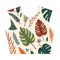 Leaves Autumn Cotton Crop Top from ArtsNow.com Front