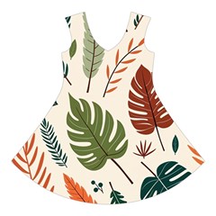 Leaves Autumn Short Sleeve V Front