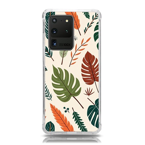 Leaves Autumn Samsung Galaxy S20 Ultra 6.9 Inch TPU UV Case from ArtsNow.com Front