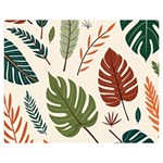 Leaves Autumn Premium Plush Fleece Blanket (Medium)