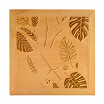 Leaves Autumn Wood Photo Frame Cube