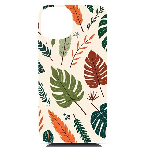 Leaves Autumn iPhone 14 Black UV Print PC Hardshell Case from ArtsNow.com Front